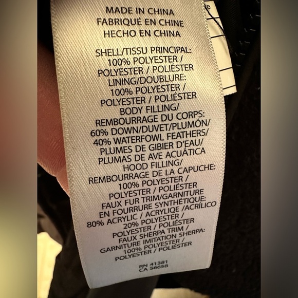 LAUREN RALPH LAUREN Diamond Quilted Black Down Hooded Removeable Faux Fur SMALL - Picture 8 of 15